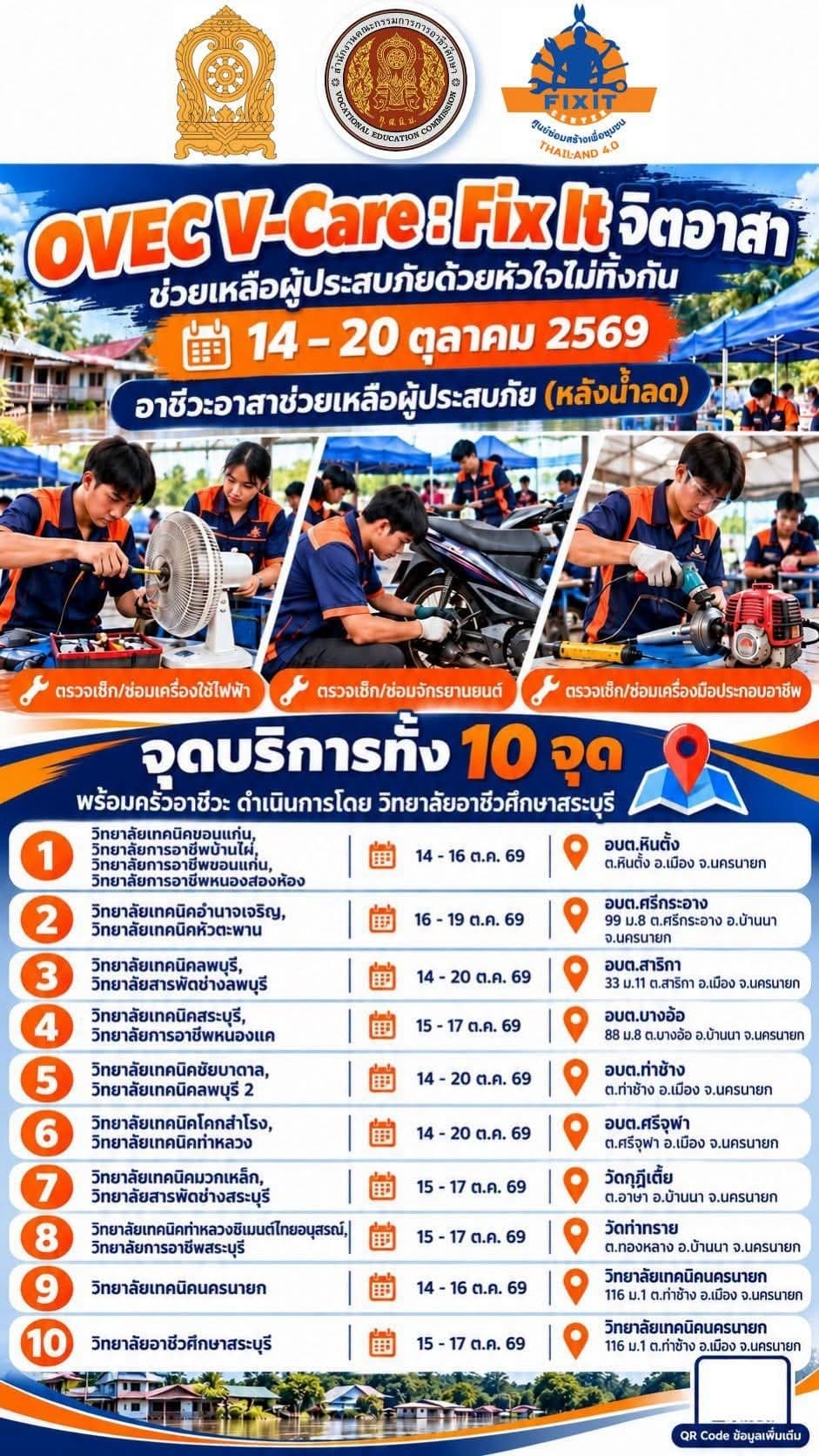 OVEC V-Care : Fix It จิตอาสา