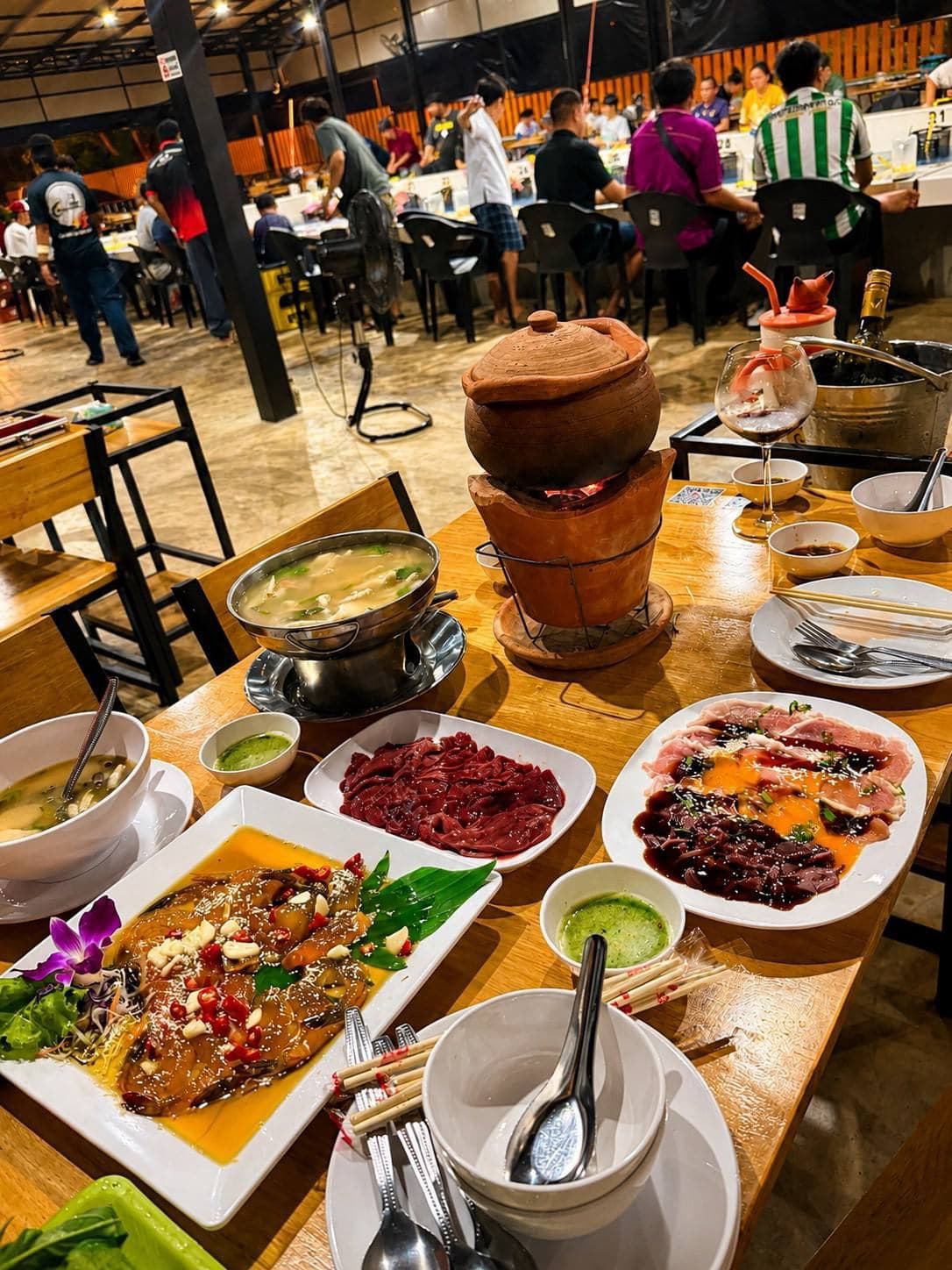 วันเสาร์ไม่มีเหงา 🥳 ร้าน SUN บ่อตกกุ้ง นครนายก 🦐