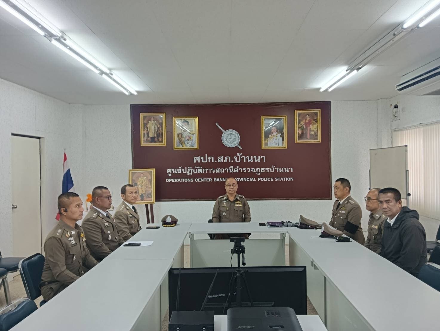 ผู้บังคับการตำรวจภูธรจังหวัดนครนายก ลงพื้นที่ สภ.บ้านนา